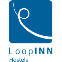 Logo de LoopINN Hostels, hostels modernos y flexibles para viajeros.